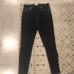 Cotton Citizen black denim with white stitching!